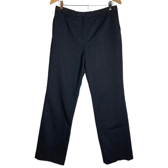 Pendleton Women’s Grey Pure Virgin Wool Trouser Pant  Size 10 Petite Lined - Picture 1 of 8